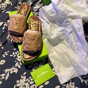 Sam Edelman Tan Woven Sandals